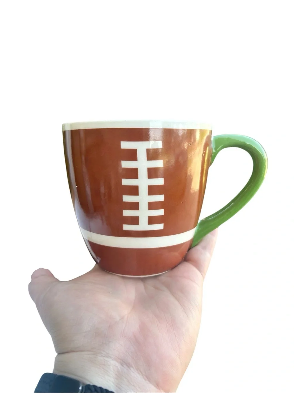 🏈 Midland Premium Innovations Football Mug Set – Ceramic Mug, Saucer & Spoon